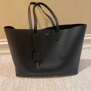 YSL Leather Tote Bag